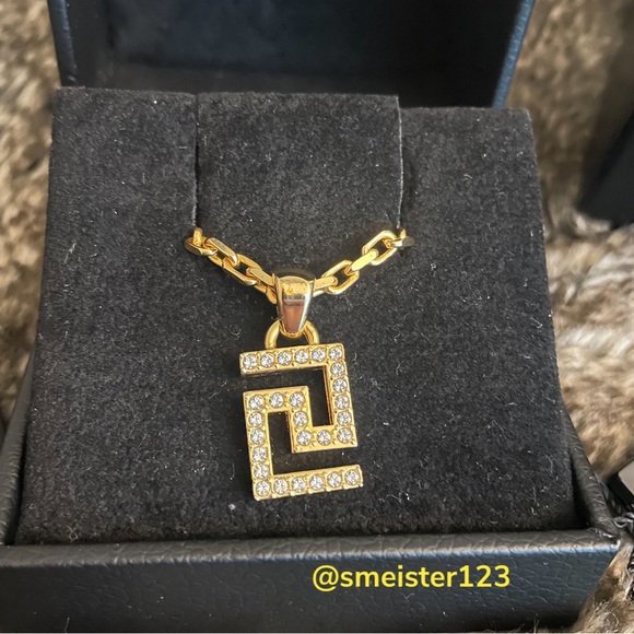 Versace Greca Swarovski Pendant - Picture 5 of 10